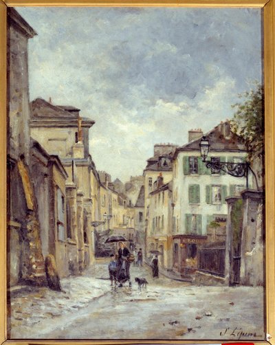 パリのモンマルトル通り スタニスラス・ルピーヌ（1835-1892）の絵画 19世紀 Caen, Musee des Beaux Arts 作： Stanislas Victor Edouard Lepine