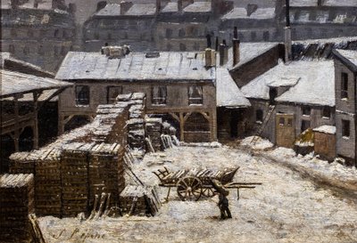 パリの雪 作： Stanislas Victor Edouard Lepine