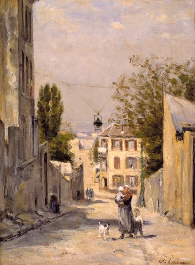 モンマルトル、ノルヴァン通り 作： Stanislas Victor Edouard Lepine