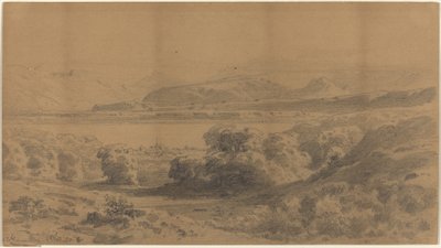 山の湖のパノラマ 作： Stanislaus Graf von Kalckreuth