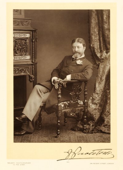 フランチェスコ・パオロ・トスティ卿（1847-1916）、作曲家、肖像写真 作： Stanislaus Walery