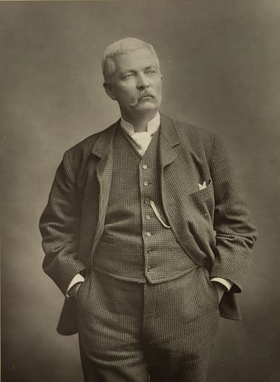 ヘンリー・モートン・スタンレー（1841-1904）、探検家、肖像写真 作： Stanislaus Walery
