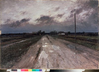 秋。 スタニスラフ・ユリアノビッチ・ジュコフスキー（ジュコフスキー）（1873-1944）による絵画、キャンバスに油彩 作： Stanislav Joulianovitch Joukovski
