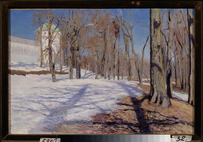 自然の復活。 スタニスラフ・ユリアノビッチ・ジュコフスキー（ジュコフスキー）（1873-1944）による絵画、キャンバスに油彩 作： Stanislav Joulianovitch Joukovski