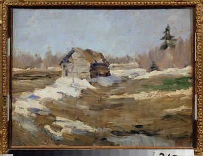 春 (春) - スタニスラフ・ユリアノビッチ・ジュコフスキー (ジュコフスキー) (1873-1944) の絵画、キャンバスに油彩 作： Stanislav Joulianovitch Joukovski