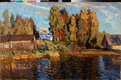 夜。 スタニスラフ・ユリアノビッチ・ジュコフスキー（ジュコフスキー）（1873-1944）による絵画、キャンバスに油彩 作： Stanislav Joulianovitch Joukovski