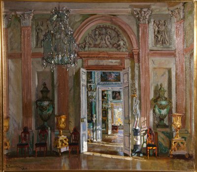 1917年、クスコボ宮殿の大前庭 作： Stanislav Julianovic Zukovskij