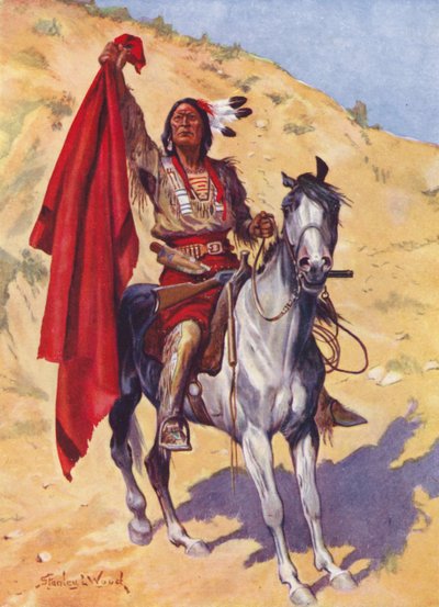 The Blanket Indian（カラーリトグラフ 作： Stanley L. (after) Wood