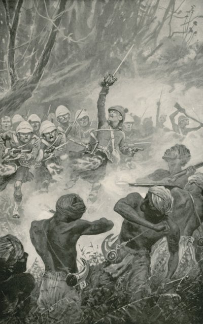 アモアフルの戦いでのハイランドチャージ 作： Stanley L. Wood