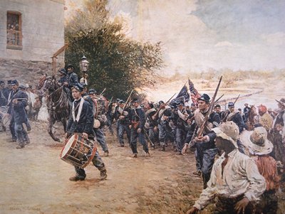ジョージアを行進するシャーマン将軍、1910年頃（カラーリソ） 作： Stanley Massey Arthurs