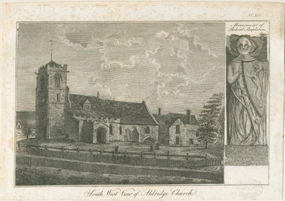 アルドリッジ教会：彫刻、nd [1762-1802] 作： Stebbing Shaw