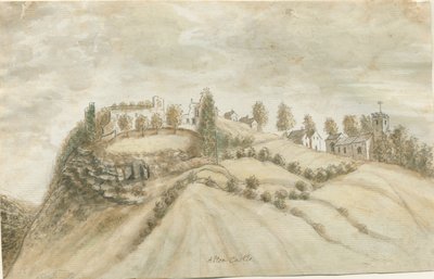 アルトン城：水彩画、nd [1762-1802] 作： Stebbing Shaw