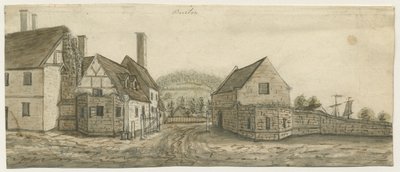 バートンアポントレント修道院：水彩画、ND [c 1795] 作： Stebbing Shaw