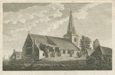 チャーチイートン教会：彫刻、nd [c 1800]（印刷） 作： Stebbing Shaw