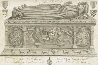 クリフトンキャンプビル教会-ヴァーノン記念碑：彫刻、nd [1762-1802] 作： Stebbing Shaw