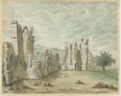 クロックスデン修道院：水彩画、nd [1762-1802]（絵画） 作： Stebbing Shaw