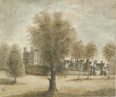 ドレイトンバセット-「ドレイトンマナー」：水彩画、nd [1789-1793] 作： Stebbing Shaw