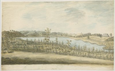 フォートン-アクアレートホール：水彩画、ND [1762-1802] 作： Stebbing Shaw