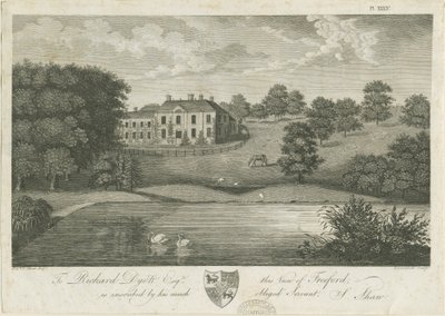 フリーフォードホール：彫刻、nd [1797]（印刷） 作： Stebbing Shaw