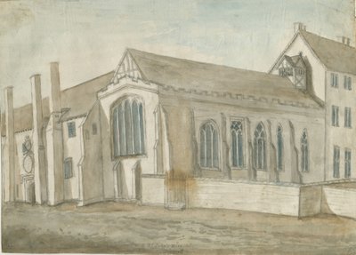 リッチフィールド-セントジョンズ病院とチャペル：水彩画、nd [1762-1802]（絵画） 作： Stebbing Shaw