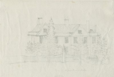 マデリー-[？Mr Young "s]家：鉛筆画、nd [？18セント] 作： Stebbing Shaw