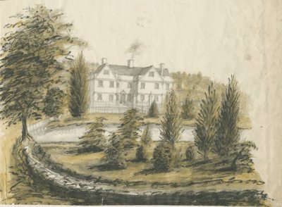 マデリー-古い家：水彩画、nd [1762-1802] 作： Stebbing Shaw
