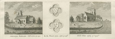 Mavesyn Ridware Church：彫刻、1781年 作： Stebbing Shaw