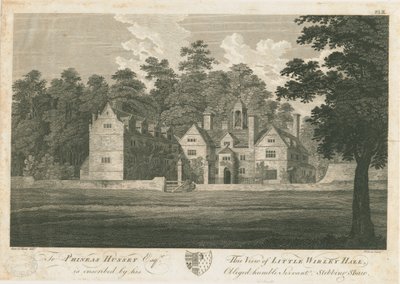 ノートン・ケインズ-リトル・ワイリー・ホール：彫刻、nd [1762-1802]（印刷） 作： Stebbing Shaw