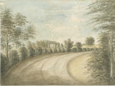 スタットフォールドホール：水彩画、nd [1762-1802] 作： Stebbing Shaw