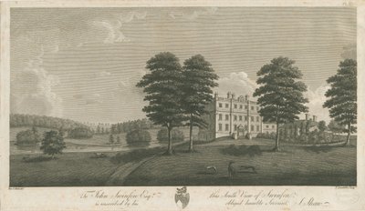 スウィンフェンホール：彫刻、nd [1762-1798]（印刷） 作： Stebbing Shaw