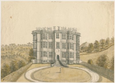 ウットンロッジ：水彩画、ND [1794] 作： Stebbing Shaw