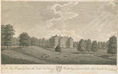 Wrottesley Hall：彫刻、nd [c 1798]（印刷） 作： Stebbing Shaw