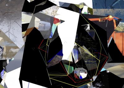 抽象幾何学コラージュ 作： Stefan Fransson