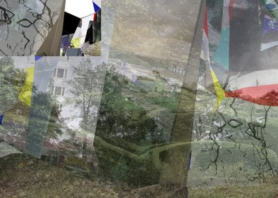 シュールな重層的な都市景観 作： Stefan Fransson