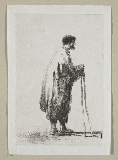 Mendigo de perfil virado para a direita 作： Stefan Juliusz Norblin de la Gourdaine