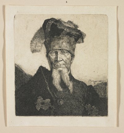 Retrato de um homem, chamado "Mazeppa" 作： Stefan Juliusz Norblin de la Gourdaine