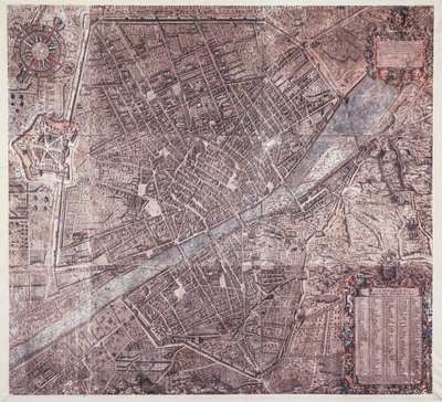 フィレンツェの地図 作： Stefano Buonsignori
