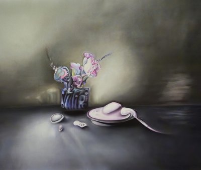 夢のような花の静物画 作： 