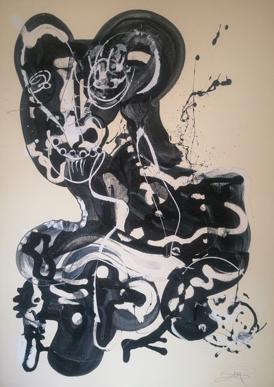  作： 