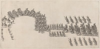60 人の騎士とトーチベアラーの行列、1652 年。 作： Stefano della Bella