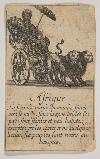 アフリカ、1644年。 作： Stefano della Bella