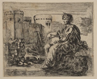 アンフィオン、ゲームオブミソロジーゲームオブミソロジー、1644年。 作： Stefano della Bella