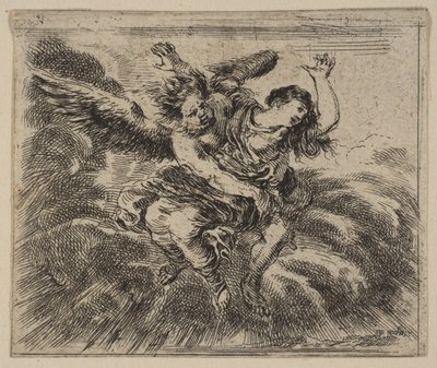 Game of Mythology Jeu de la Mythologie、1644のBoreas and Oreithyia。 作： Stefano della Bella