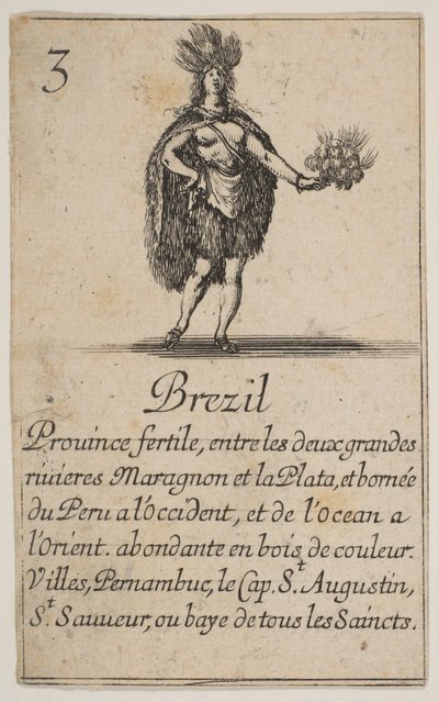 ブラジル、「ゲーム・オブ・ジオグラフィー」ゲーム・オブ・ジオグラフィー、1644年より。 作： Stefano della Bella