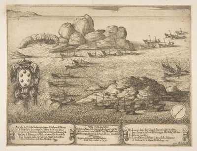 ビゼルタでの2つのゲラの捕獲、1628年。 作： Stefano della Bella