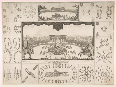 大公フェルディナンド2世の結婚のためのフィレンツェのカルーセル、1637年。 作： Stefano della Bella