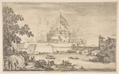 カステルサンアンジェロ、ca。 1634年。 作： Stefano della Bella