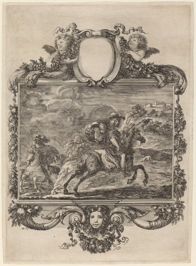 クロービスとクロチルダ、c。 1657年。 作： Stefano della Bella