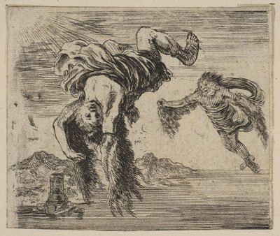 ダイダロスとイカルス、ゲームオブミソロジーJeu de la Mythologie、1644年。 作： Stefano della Bella