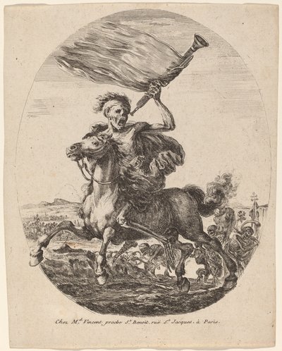 馬上の死 作： Stefano della Bella